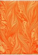 Marbled 2 tons jaune orangé rehaussé doré (50x70)