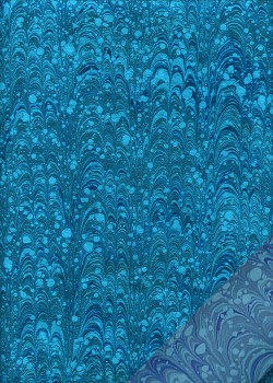 Indien reliure bleu