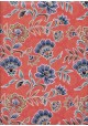Floral fond rouge poudré