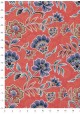 Floral fond rouge poudré