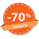 Jusqu'à -70% de remise 